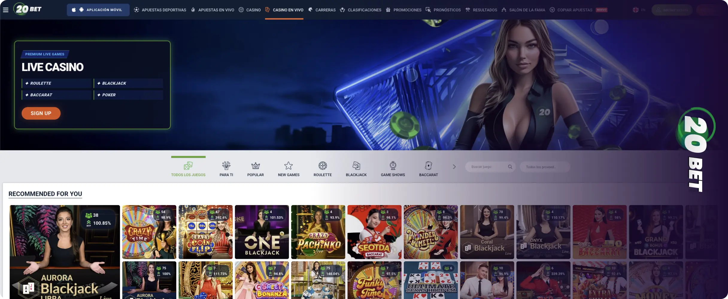 20Bet Mobile Casino